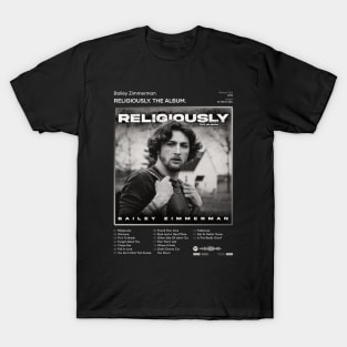 Bailey Zimmerman - Religiously. The Album. Tracklist Album T-Shirt